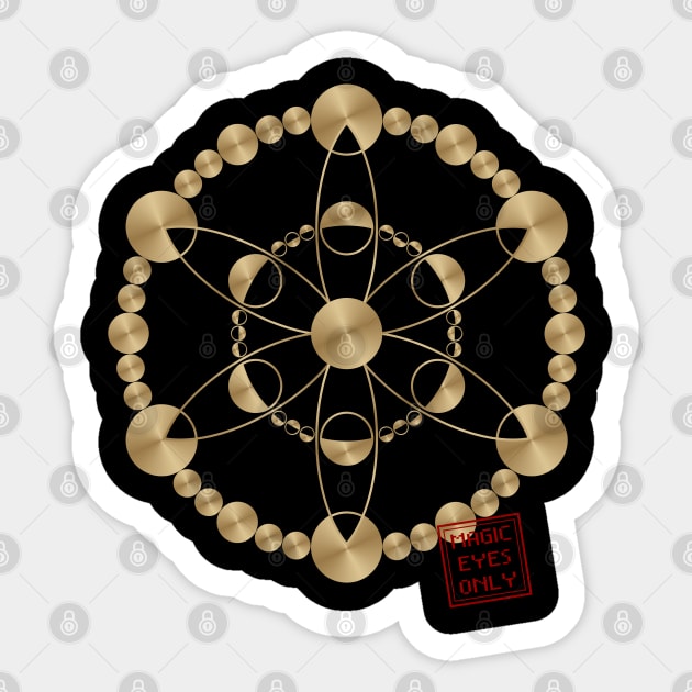 Crop circle 152 Sticker by MagicEyeOnly